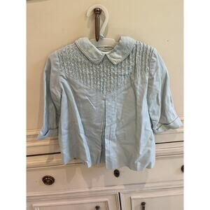 Vintage 1960s Baby‎ Girl Wool Jacket/dress With Bonnet & Union Tag! READ